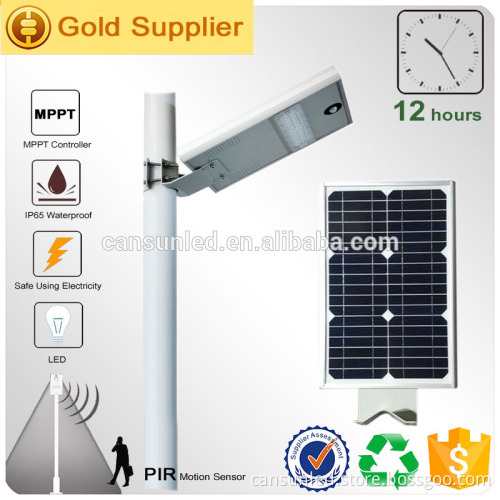 IP65 with PIR motion sensor led 15 watt solar street light